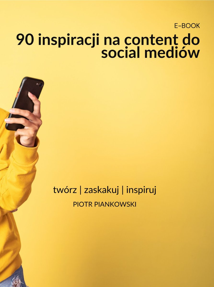 90 inspiracji na content do social mediów okładka