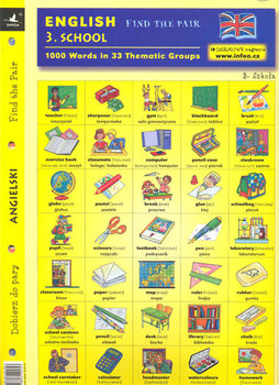 Angielski 3 School. Dobierz do pary okładka