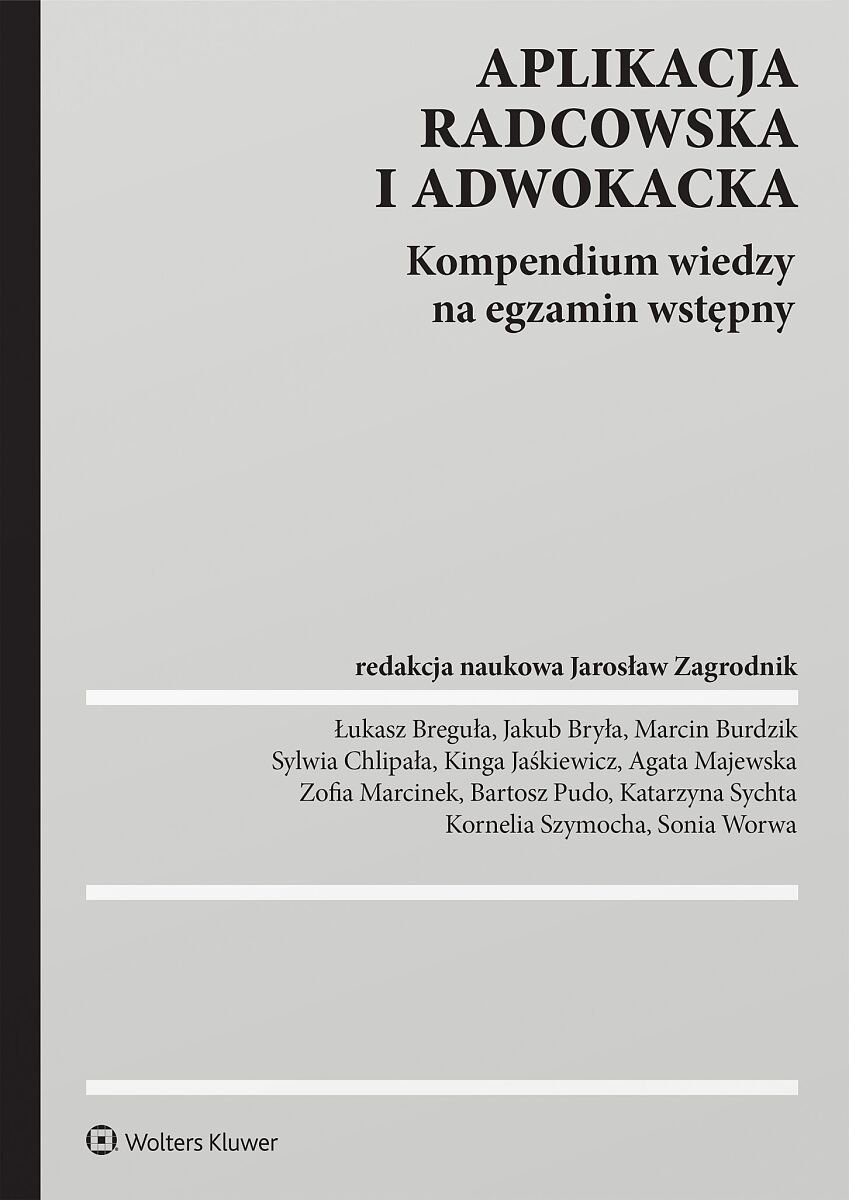 Aplikacja radcowska i adwokacka. Kompendium wiedzy na egzamin wstępny - ebook PDF okładka
