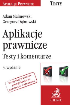 Aplikacje prawnicze. Testy i komentarze okładka