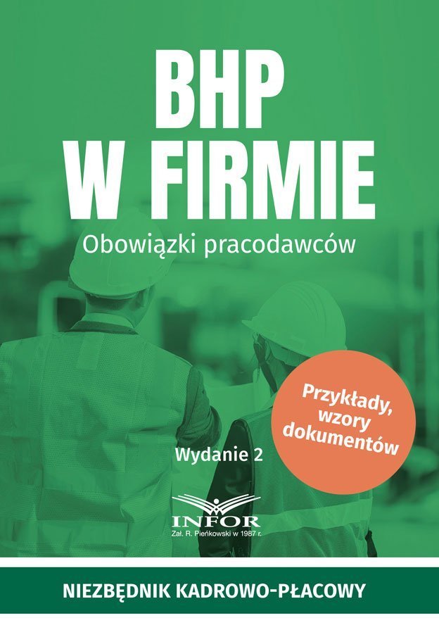 BHP w firmie. Obowiązki pracodawców okładka
