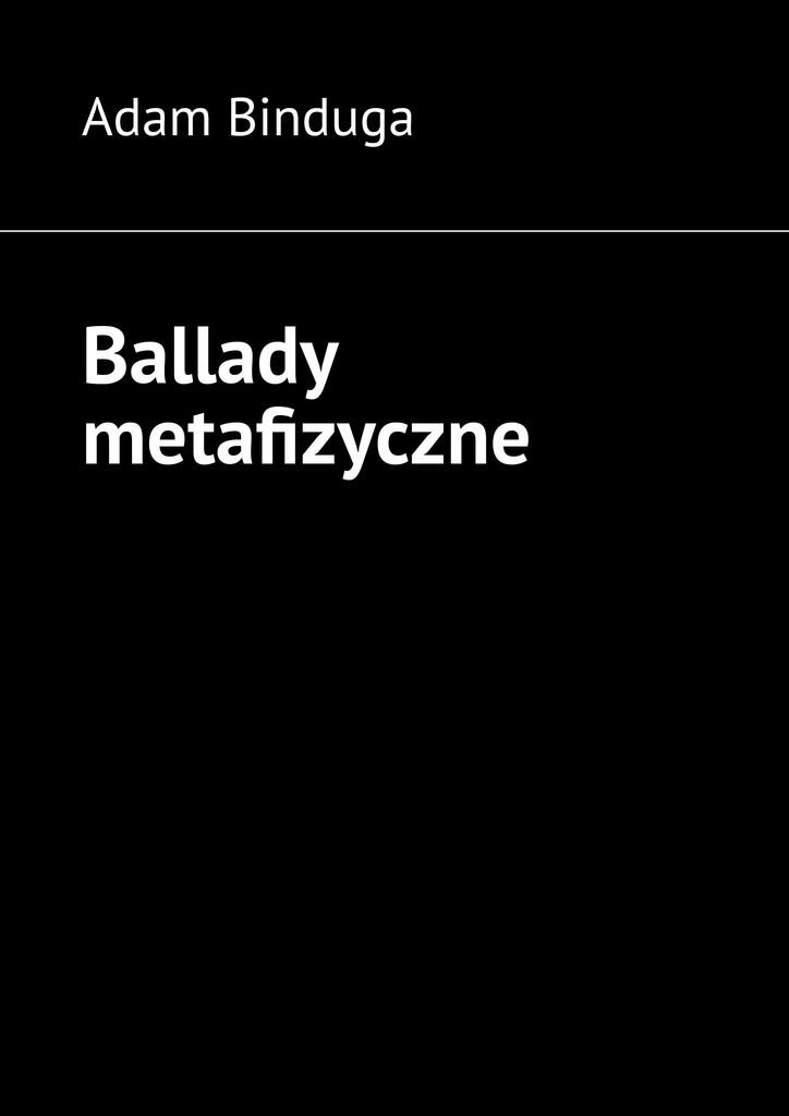 Ballady metafizyczne - ebook EPUB okładka