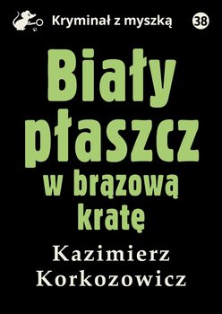 Biały płaszcz w brązową kratę okładka