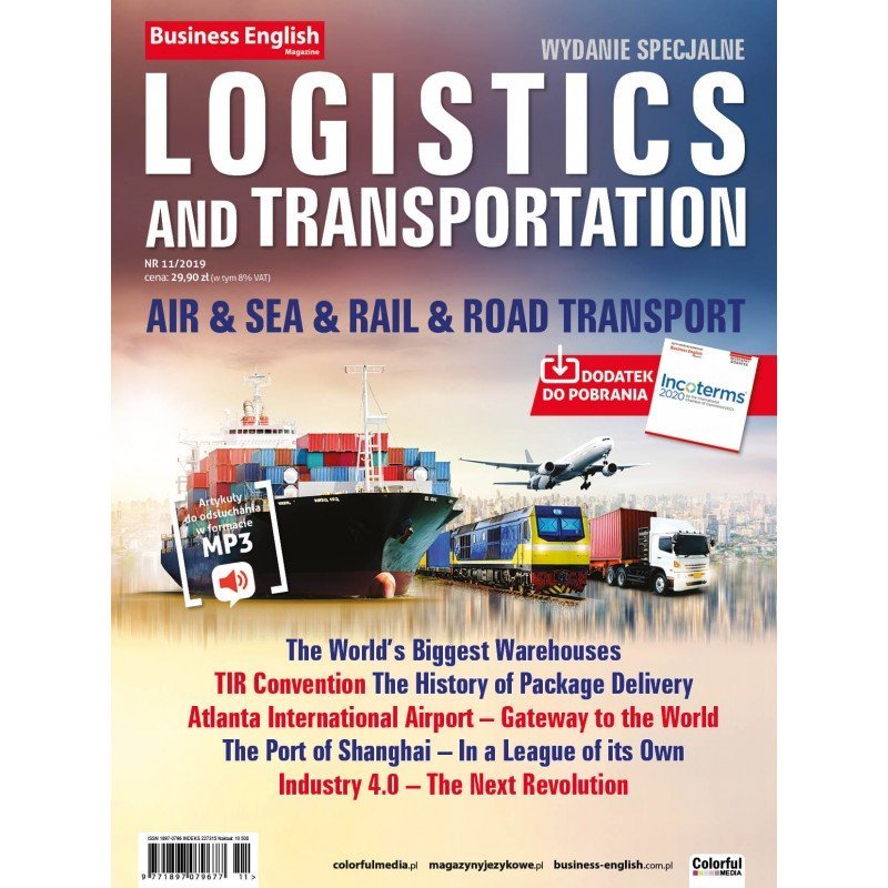 Business English Magazine. Logistyka i Transport okładka