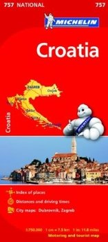 Croatia. Mapa samochodowa 1:750 000 okładka