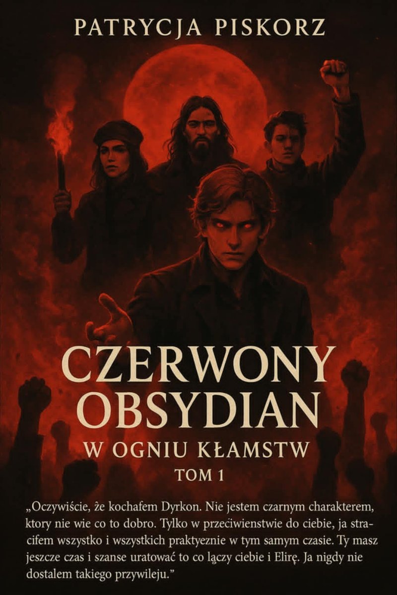 Czerwony Obsydian. W Ogniu Kłamstw. Tom 1 okładka
