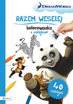 Dream Works. Razem weselej. Kolorowanka z naklejkami okładka