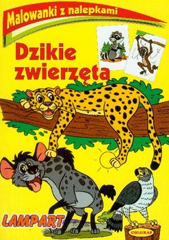 Dzikie zwierzęta. Lampart. Malowanki z nalepkami okładka