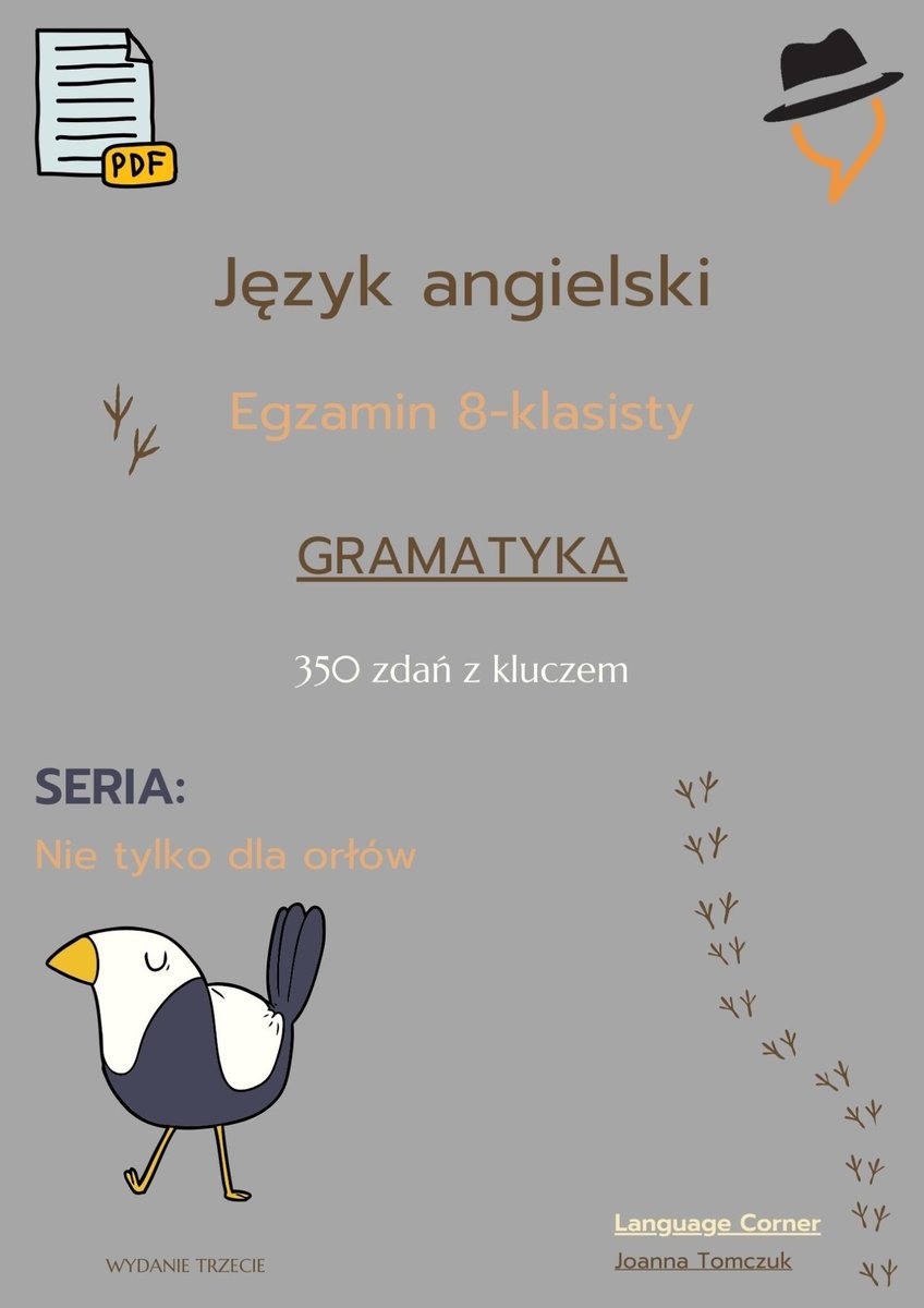 Egzamin ósmoklasisty. Nie tylko dla orłów. Gramatyka. Część 1 okładka