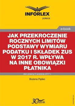Jak przekroczenie rocznych limitów podstawy wymiaru podatku i składek ZUS w 2017 r. wpływa na inne obowiązki płatnika okładka
