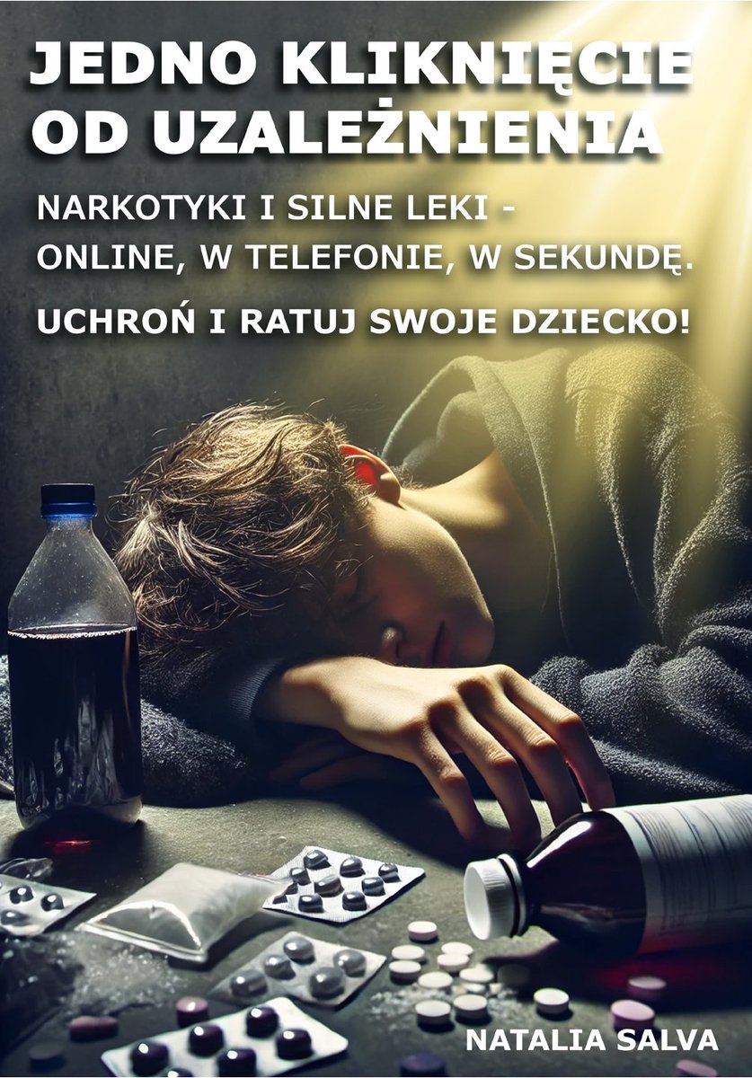 Jedno kliknięcie od uzależnienia. Narkotyki i silne leki - online, w telefonie, w sekundę. Uchroń i ratuj swoje dziecko! okładka