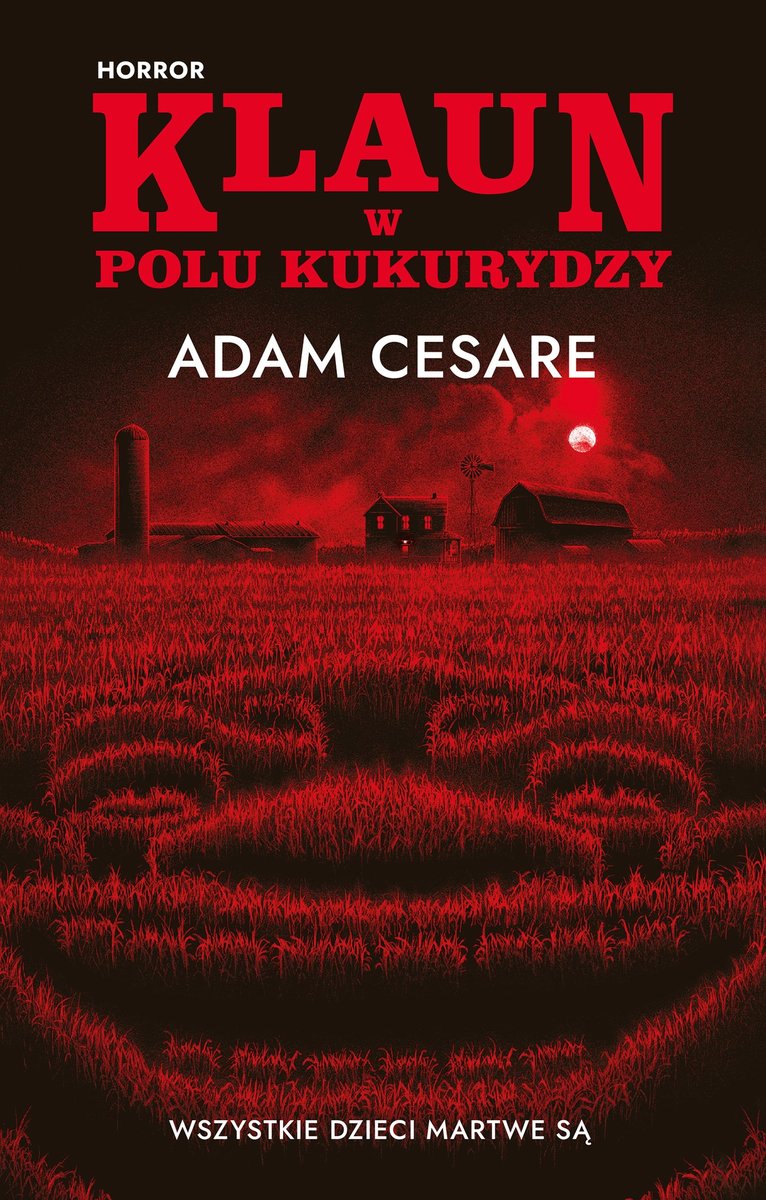 Klaun w polu kukurydzy okładka