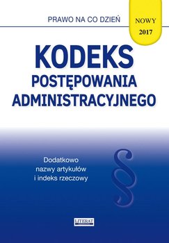 Kodeks postępowania administracyjnego 2017 okładka