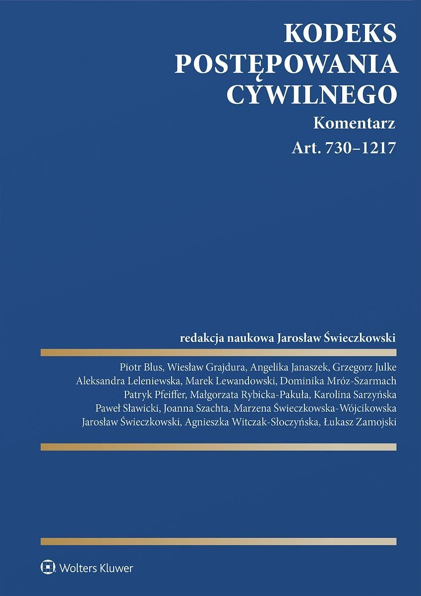Kodeks postępowania cywilnego. Komentarz. Art. 730–1217 okładka