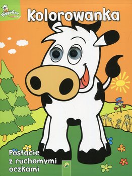 Kolorowanka. Krowa. Postacie z ruchomymi oczkami okładka