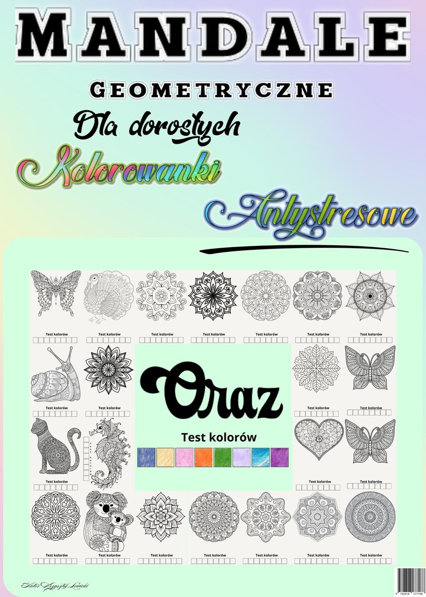 Kolorowanki antystresowe. Mandale okładka