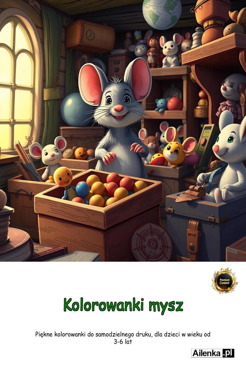 Kolorowanki mysz okładka