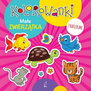 Kolorowanki z naklejkami. Małe zwierzątka okładka