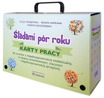 Komplet: Śladami pór roku. Karty pracy okładka