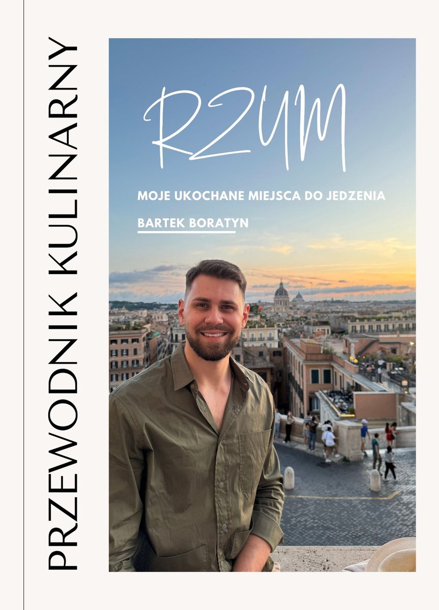 Kulinarny przewodnik po Rzymie Bartka Boratyna okładka