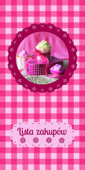 Lista zakupów. Czerwona okładka