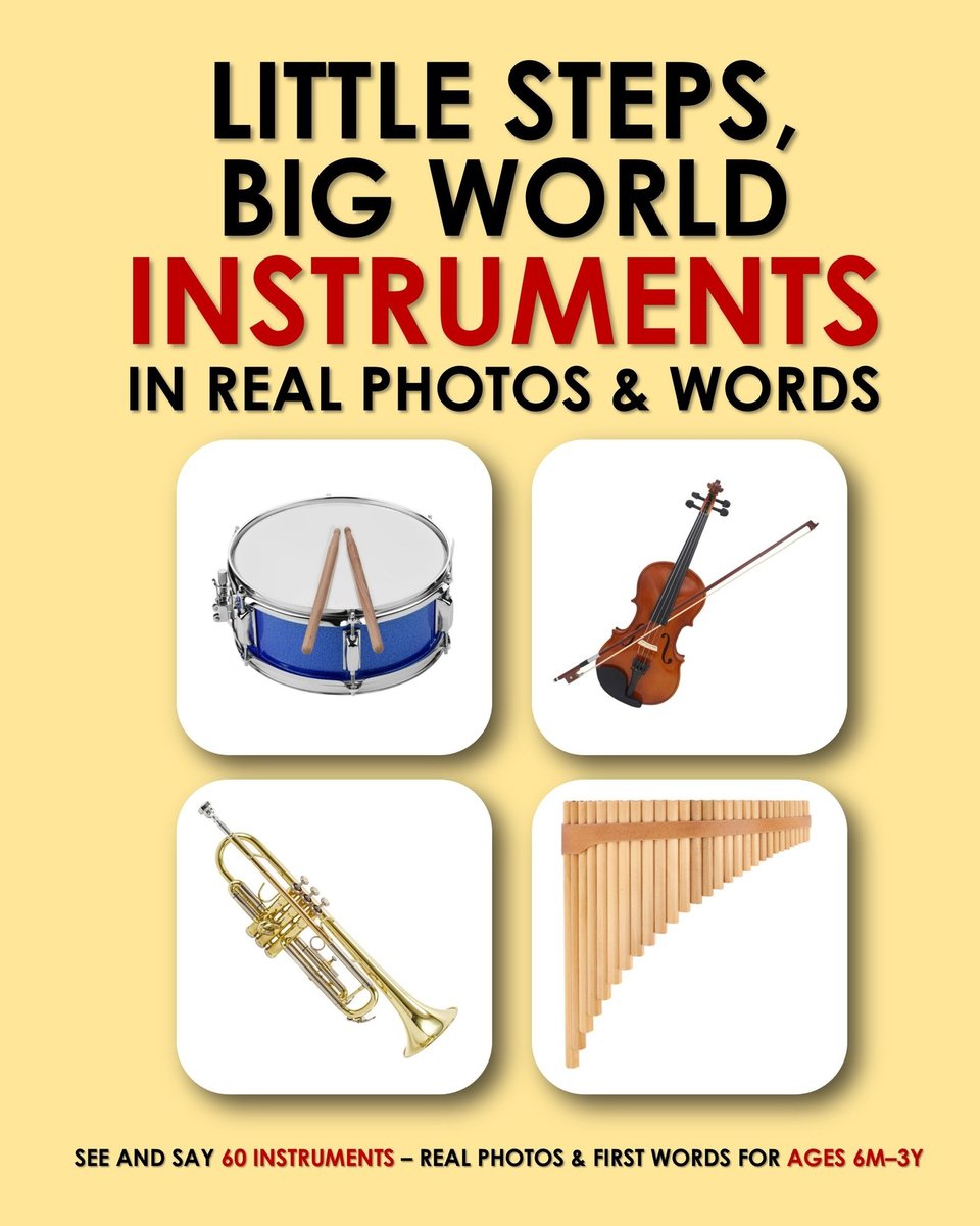 Little steps, big world. Instruments in real photos & words okładka