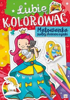 Lubię kolorować. Malowanka małej dziewczynki okładka