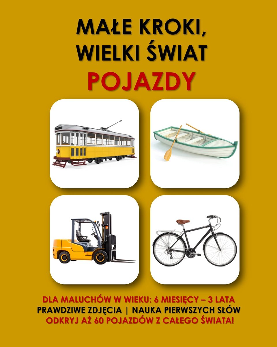 Małe kroki, wielki świat. Pojazdy okładka