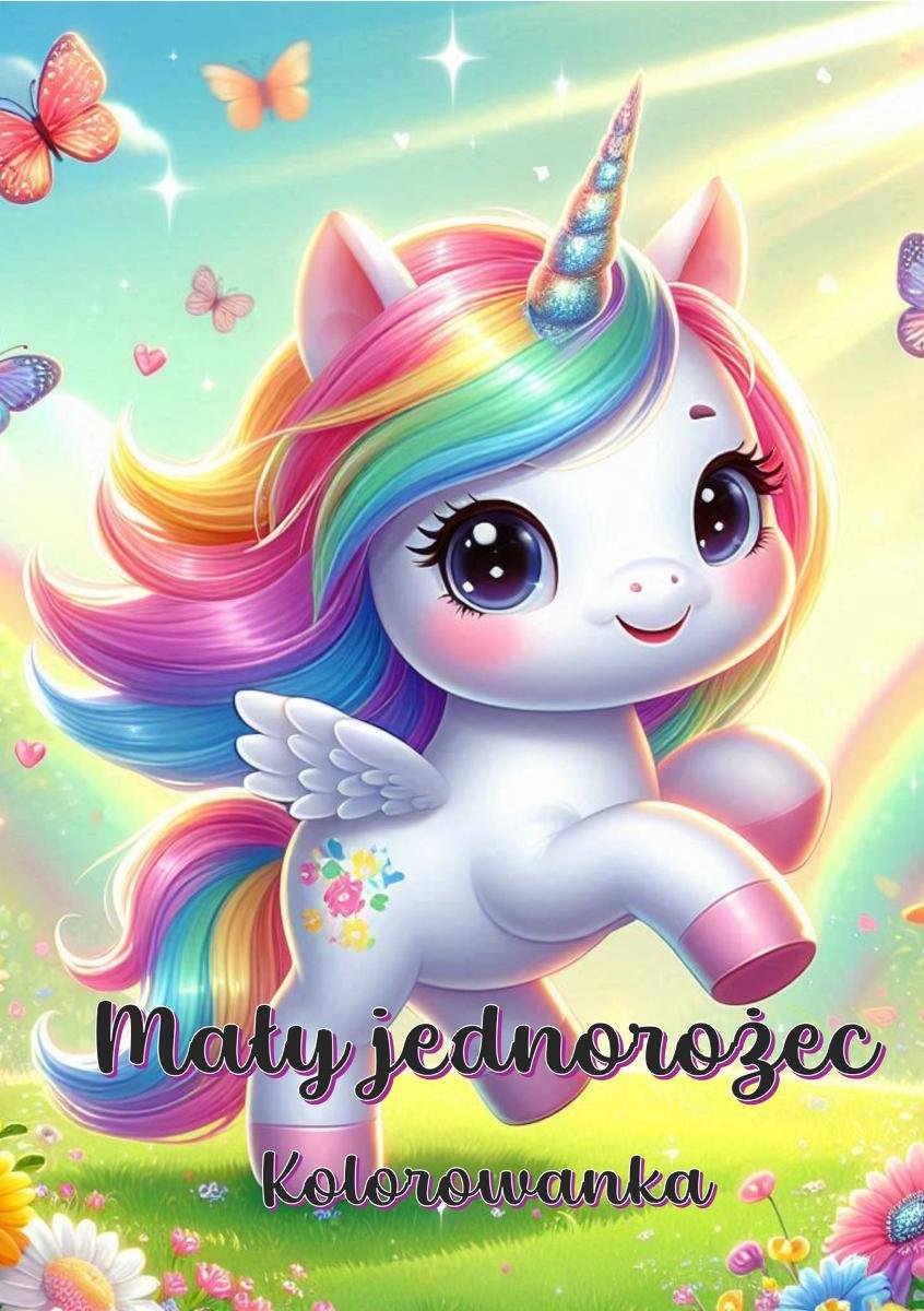 Mały jednorożec. Kolorowanka okładka