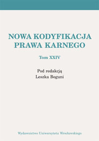 Nowa Kodyfikacja Prawa Karnego Tom XXIV okładka