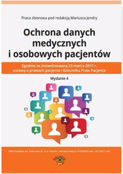 Ochrona danych medycznych i osobowych pacjentów okładka