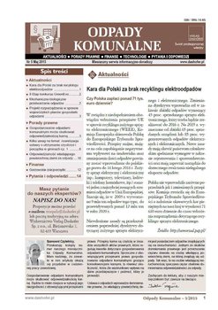 Odpady komunalne. Nr 5/2015 okładka