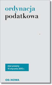 Ordynacja podatkowa 15 stycznia 2015 r. okładka