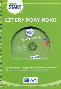 Pewny start. Cztery pory roku. Plansze demonstracyjne i materiały interaktywne dla uczniów ze specjalnymi potrzebami edukacyjnymi okładka