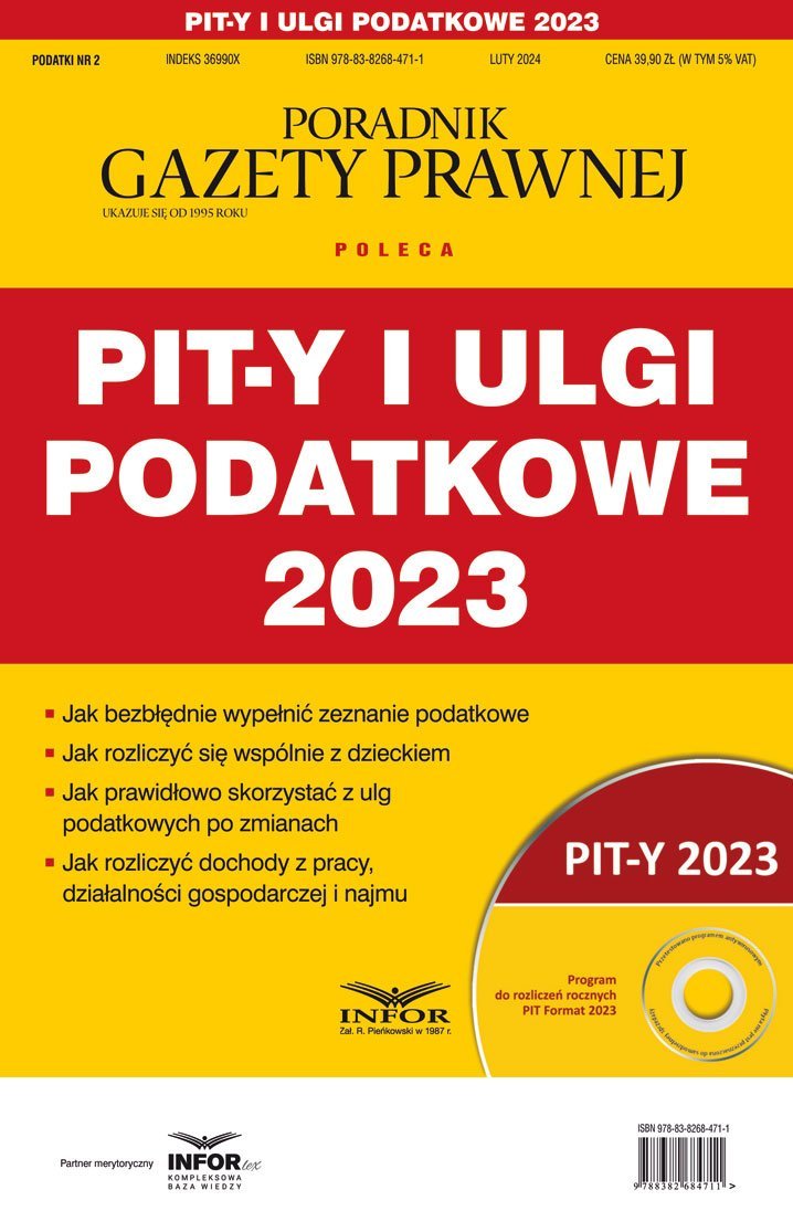Pit-y i ulgi podatkowe 2023 okładka