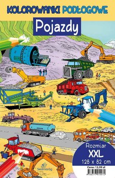Pojazdy. Kolorowanki podłogowe okładka