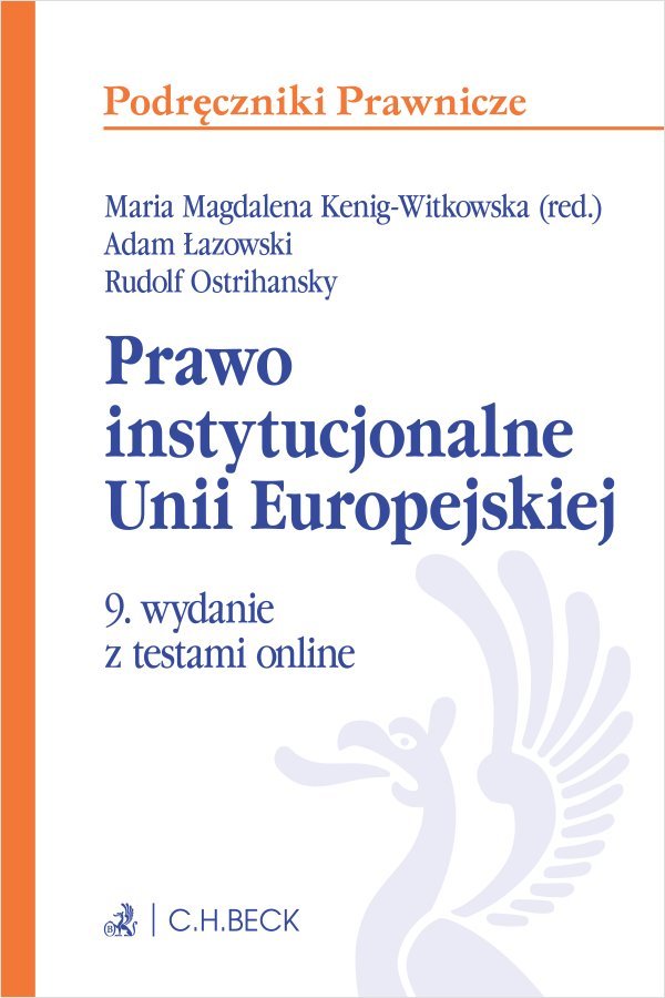 Prawo instytucjonalne Unii Europejskiej z testami online okładka
