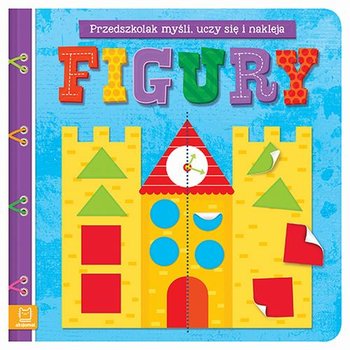 Przedszkolak myśli, uczy się i nakleja. Figury okładka