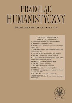 Przegląd humanistyczny. Nr 3/2015 okładka