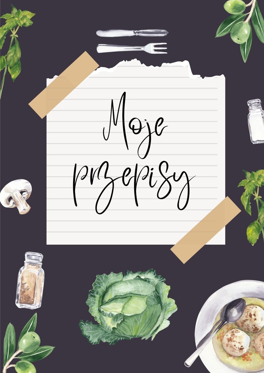 Przepiśnik. Zeszyt na przepisy kulinarne. okładka