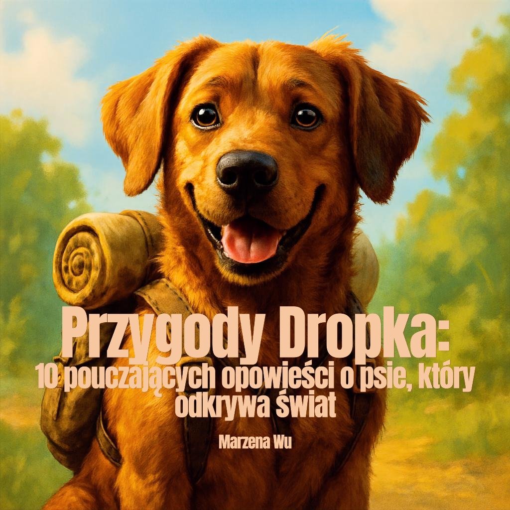 Przygody Dropka. 10 pouczających opowieści o psie, który odkrywa świat - ebook PDF okładka