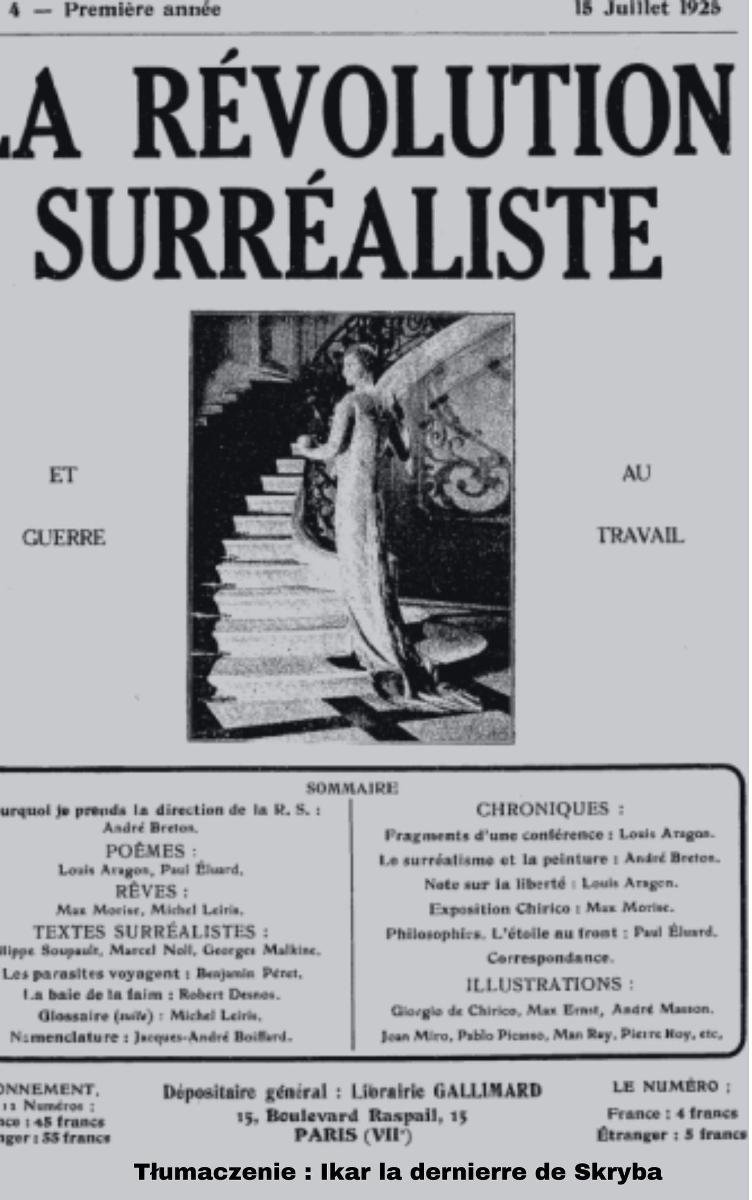 Rewolucja Surrealistyczna. Numer 4 okładka