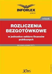 Rozliczenia bezgotówkowe w jednostce sektora finansów publicznych okładka