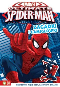 Spider-Man. Zagadki i łamigłówki + naklejki okładka