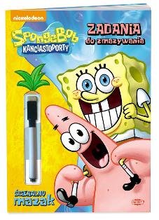SpongeBob. Zadania do zmazywania + mazak okładka