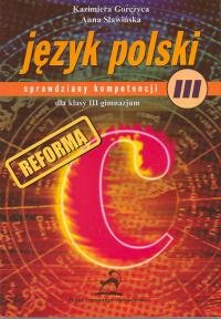 Sprawdziany kompetencji 3. Język polski. Gimnazjum okładka