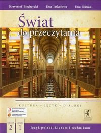 Świat do przeczytania 2. Podręcznik. Część 1. Liceum i technikum okładka