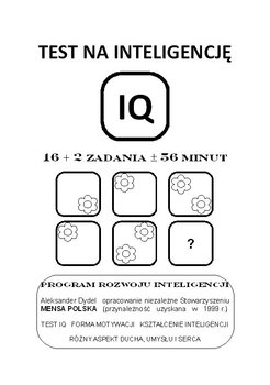 Test na inteligencję okładka
