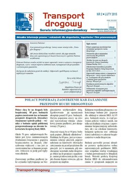 Transport drogowy. Aktualne informacje prawne i wskazówki dla eksporterów, importerów i firm przewozowych. Nr 2/2015 okładka