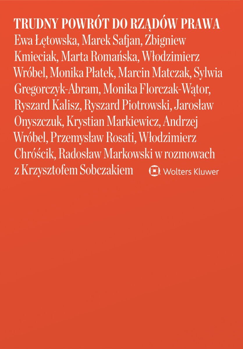Trudny powrót do rządów prawa okładka